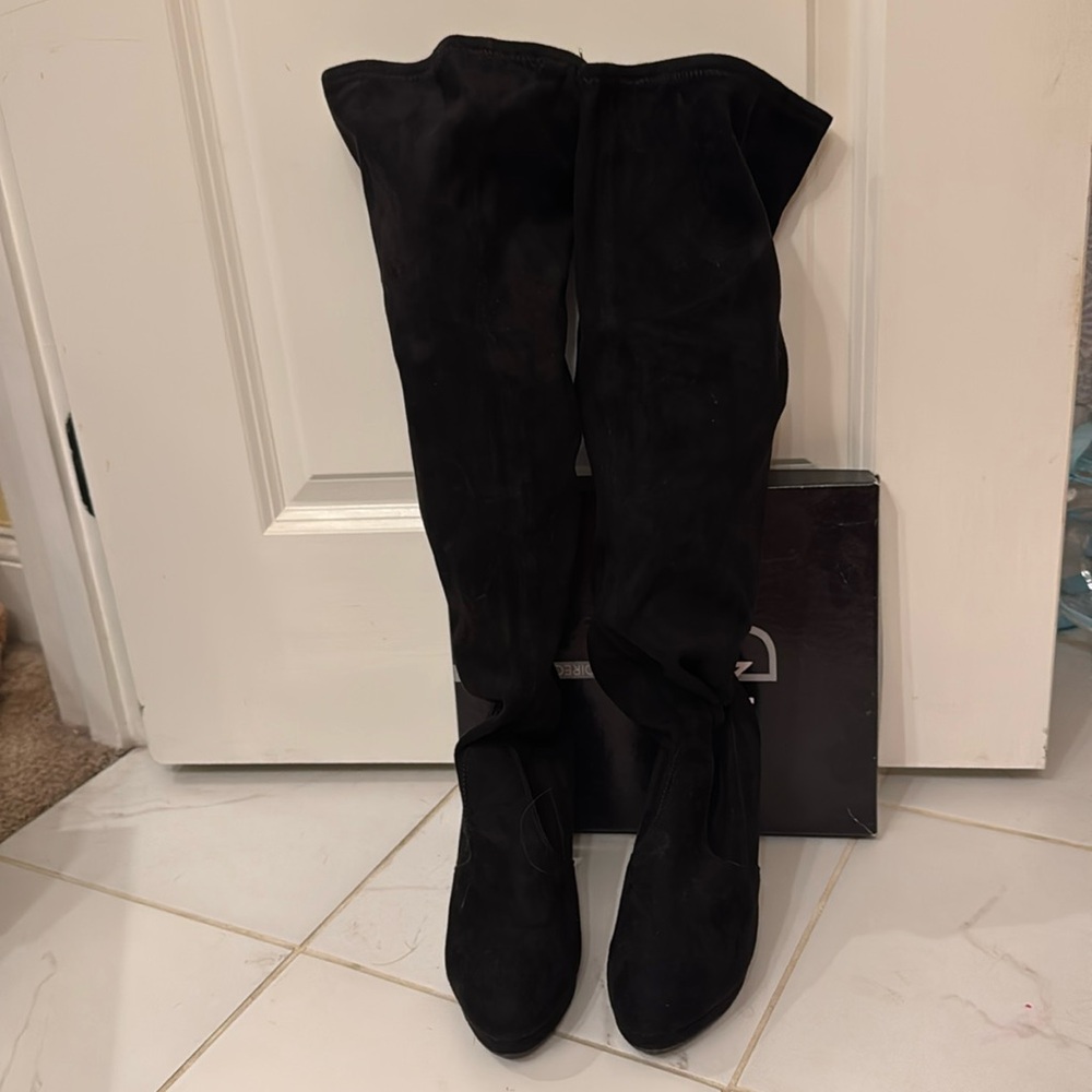 Black over the knee boots